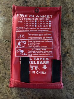 Brand New Fire Blanket To Put Out A Stove Fire 