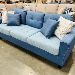  !Hot Deals! Comfortable Affordable Sofa, Small Living Room Sofa, Blue Sofa, Couch, Sofa Couch, Game room Couch