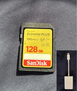 Sandisk SD Card and Apple SD Card Reader