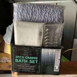 Set De Cortina Para Baño Nuevo