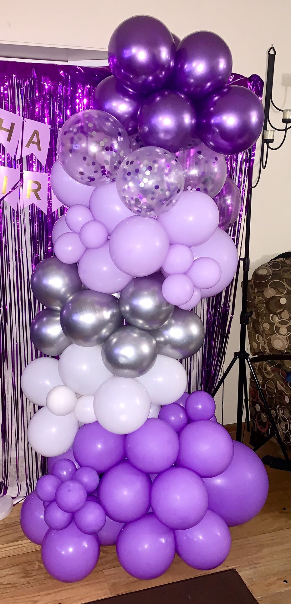 Balloon garland Purple/Lavender Available Now