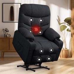 New in box -Korser Power Lift Recliner Chair for Elderly with Massage for Living Room,Black