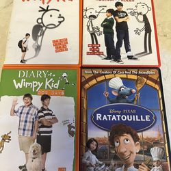 Kids Movies Diary Of A Wimpy Kid Ratatouille DVD