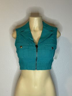 Zip-Up Crop Top