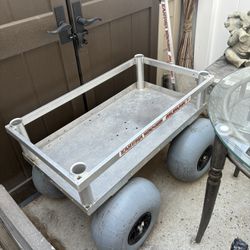 Kahuna Alumacart Calypso Cruiser Rust Resistant Beach and Fishing Wagon with Rod Holders.Rust Free
