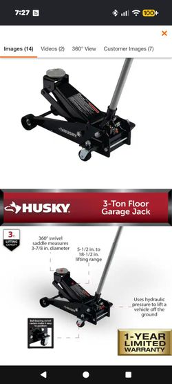 Husky 3 ton floor jack
