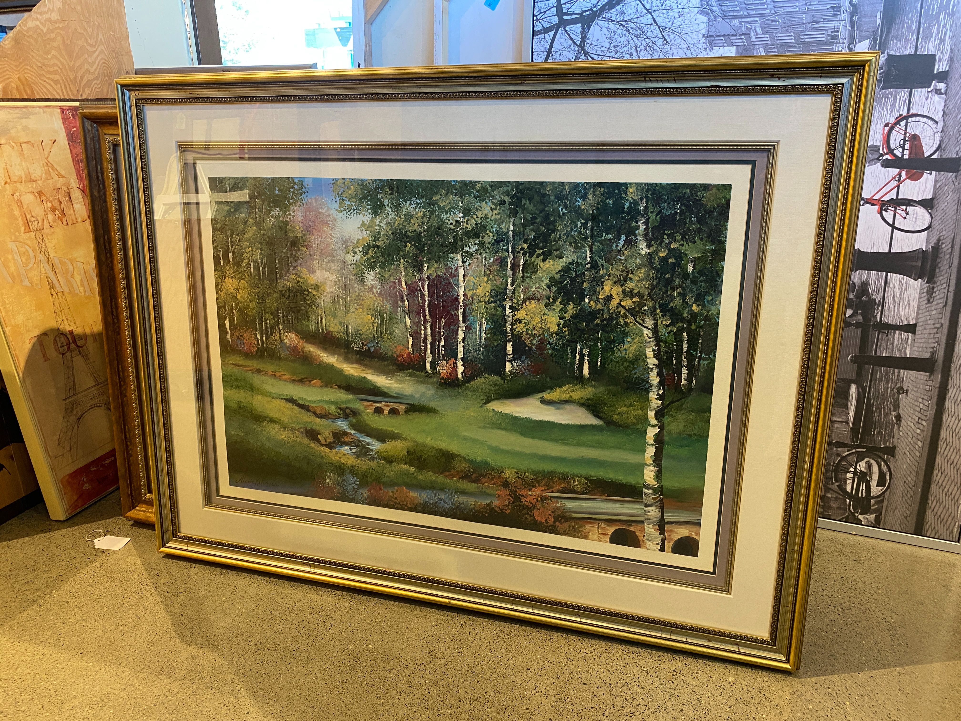 “Golf Scene” By Alexa Kelemen Original Acrylic Painting