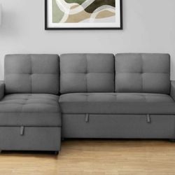 Sectional Sofa Sleeper Bed With Storage Chaise // Sofa Cama Nuevo 