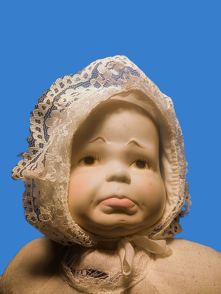 Vintage 3 Faces Bisque Baby Doll
