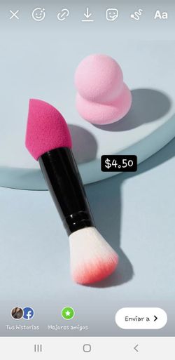 Make up brush and sponge