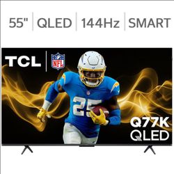 TCL 55" Q77K  4K 144 Hz Gaming TV - like new condition