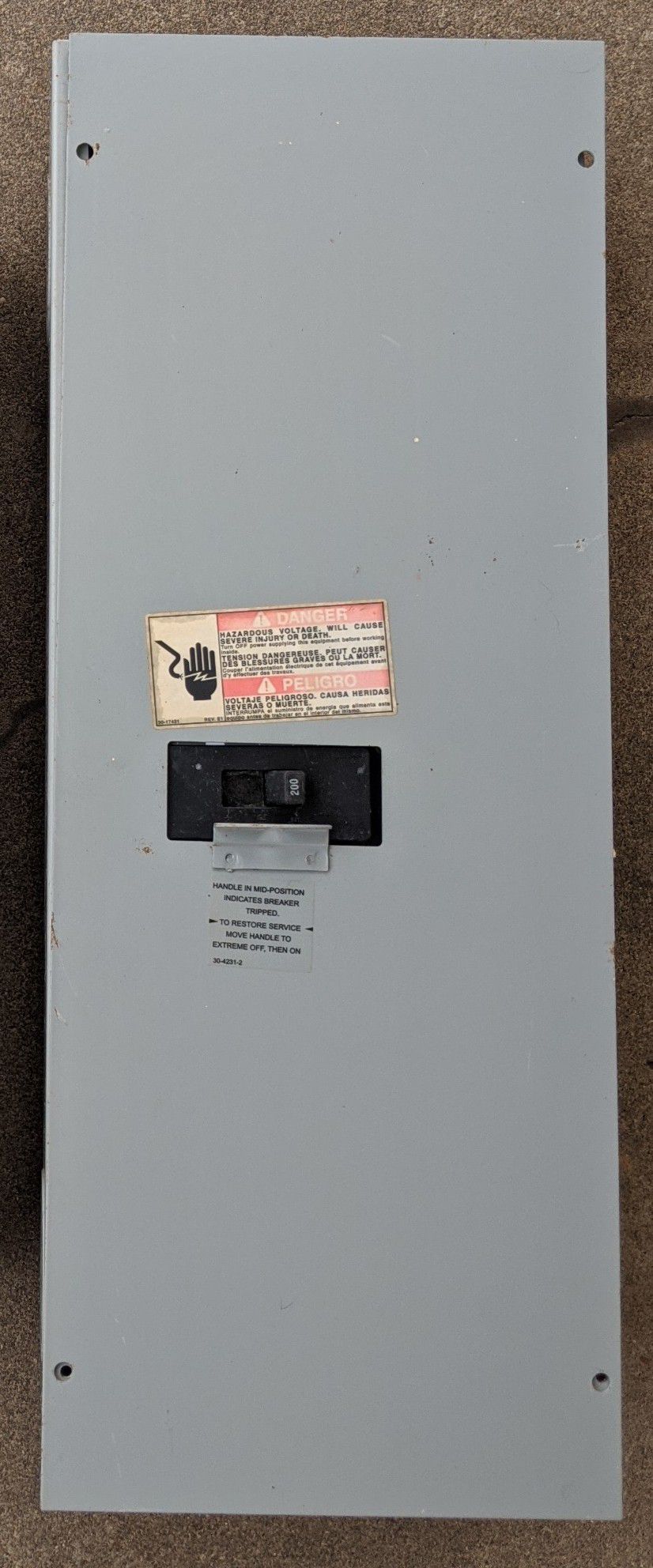 200 Amp Electrical Breaker Box