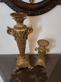 HOME INTERIOR PAR DE CANDELEROS