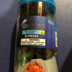 40 piece sea animal play Set.