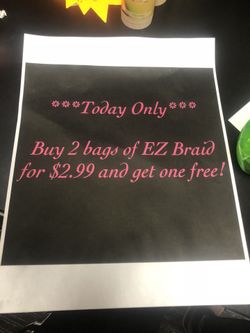 Daily Deals on selected Items visit us on Facebook @ Kashmir Beauty & Supplies or come buy. Look forward to seeing you there, have a lovely day!!!!