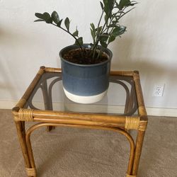 Rattan End Table 