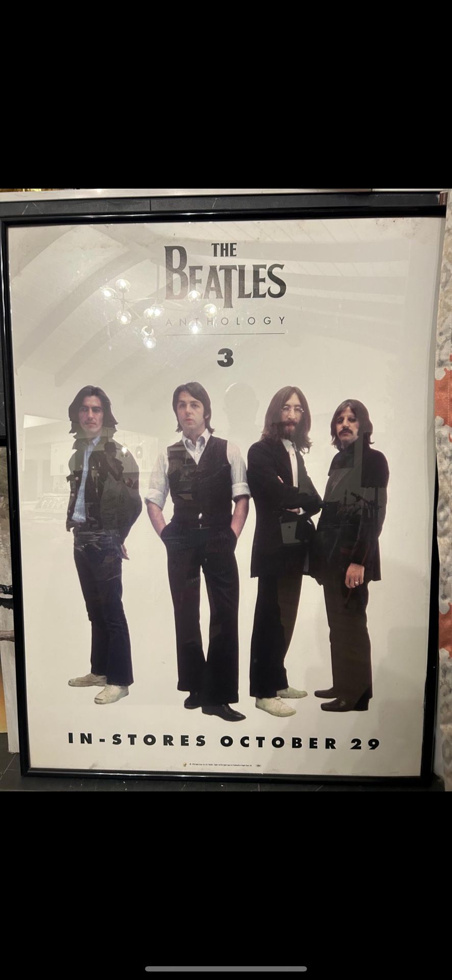 THE BEATLES FRAME - ANTHOLOGY - ANTIQUE - COLLECTIBLE - BIG SIZE - $100- FINAL PRICE