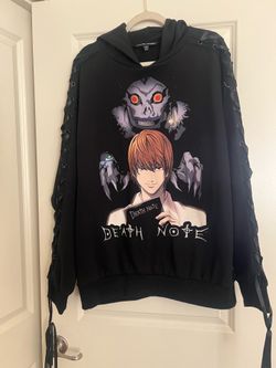 Dolls kill x Death Note Ryuk Light Yagami lace up oversized hoodie