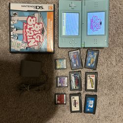 Nintendo DS lite + 10 Games (hablo Espanol)