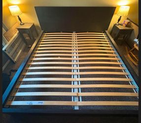 King size frame with mattress