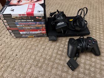 PlayStation 2 Slim Console Bundle with Games