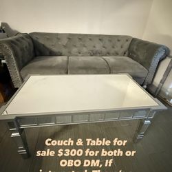 Couch, Coffee Table, And End Table 