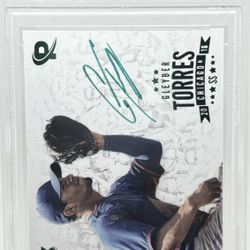 GLEYBER TORRES 2016 Onyx Platinum Elite Autograph- Green Auto 37/50 #GT