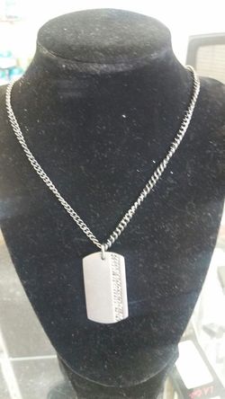 Guess military style necklace