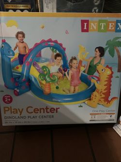 Intex 11' x 7.5' x 44" Dinoland Play Center Kiddie Swimming Pool