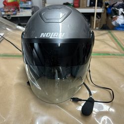 Nolan N42 N-Com Solid Open Face Helmet Double Visor  DOT  XL