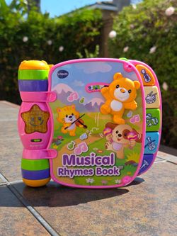 VTech Musical Rhymes Book – Pink Educational Light-Up Nursery Rhyme Toy