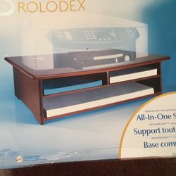 Rolodex All In One Monitor Printer Storage Holder New In The Box