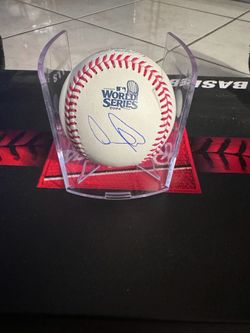 Andy Pages Signed World Series Baseball