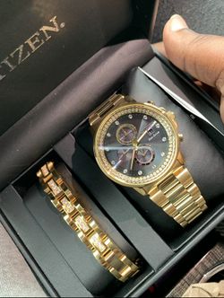 Gold Citizen Watch Set