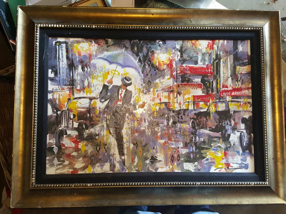 Original art by Misha Lenn "Jazz Lane"