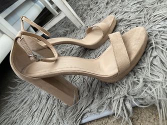 Cute beige heels