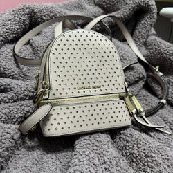 Michael Kors Rhea Mini Pink Star Print Backpack
