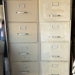 Old Metal File Cabinets 