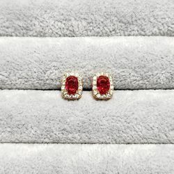 Ruby & Sapphire Earrings