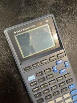 TI-81 Graphing Calculator *Semi blacked out screen - broken*