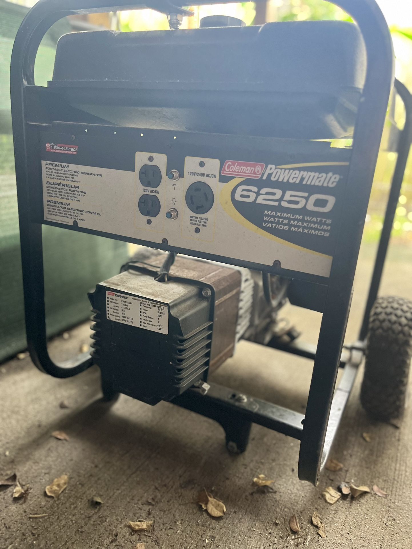 Coleman Powermate Generator 10HP 6250 for Sale in Hollywood, FL OfferUp