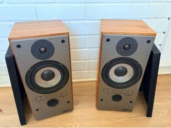 Mission 737 Renaissance Vintage British Bookshelf Speakers Pair 1980s