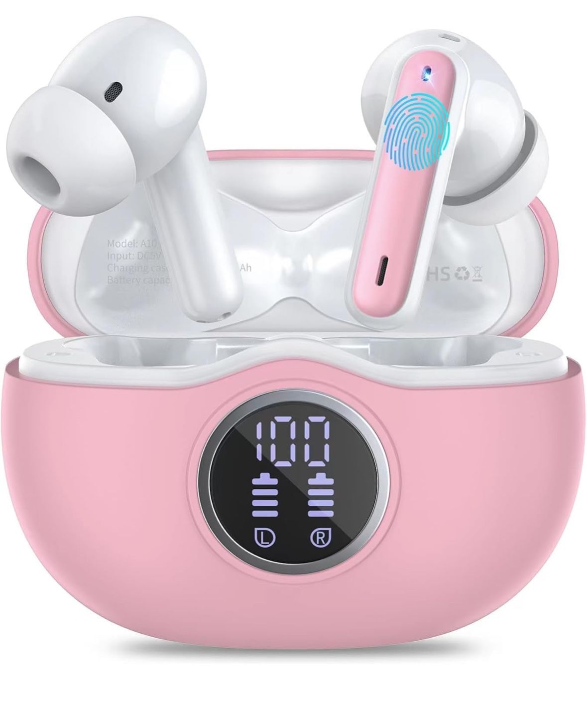 Wireless Earbuds, Bluetooth 5.3 Bass Stereo Headphones