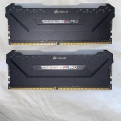VENGEANCE® RGB PRO 16GB (2 x 8GB) DDR4 DRAM 3200MHz C16 Memory Kit — Black