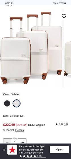 Brand New! In original box! ELLE 3-Piece Hardshell Luggage Set – White