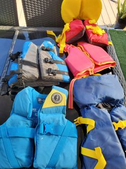 Life vests 30-50 pounds $5 each