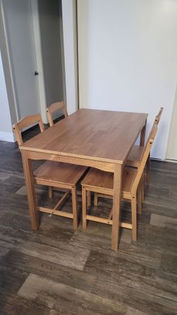 Ikea Table and Four Chairs