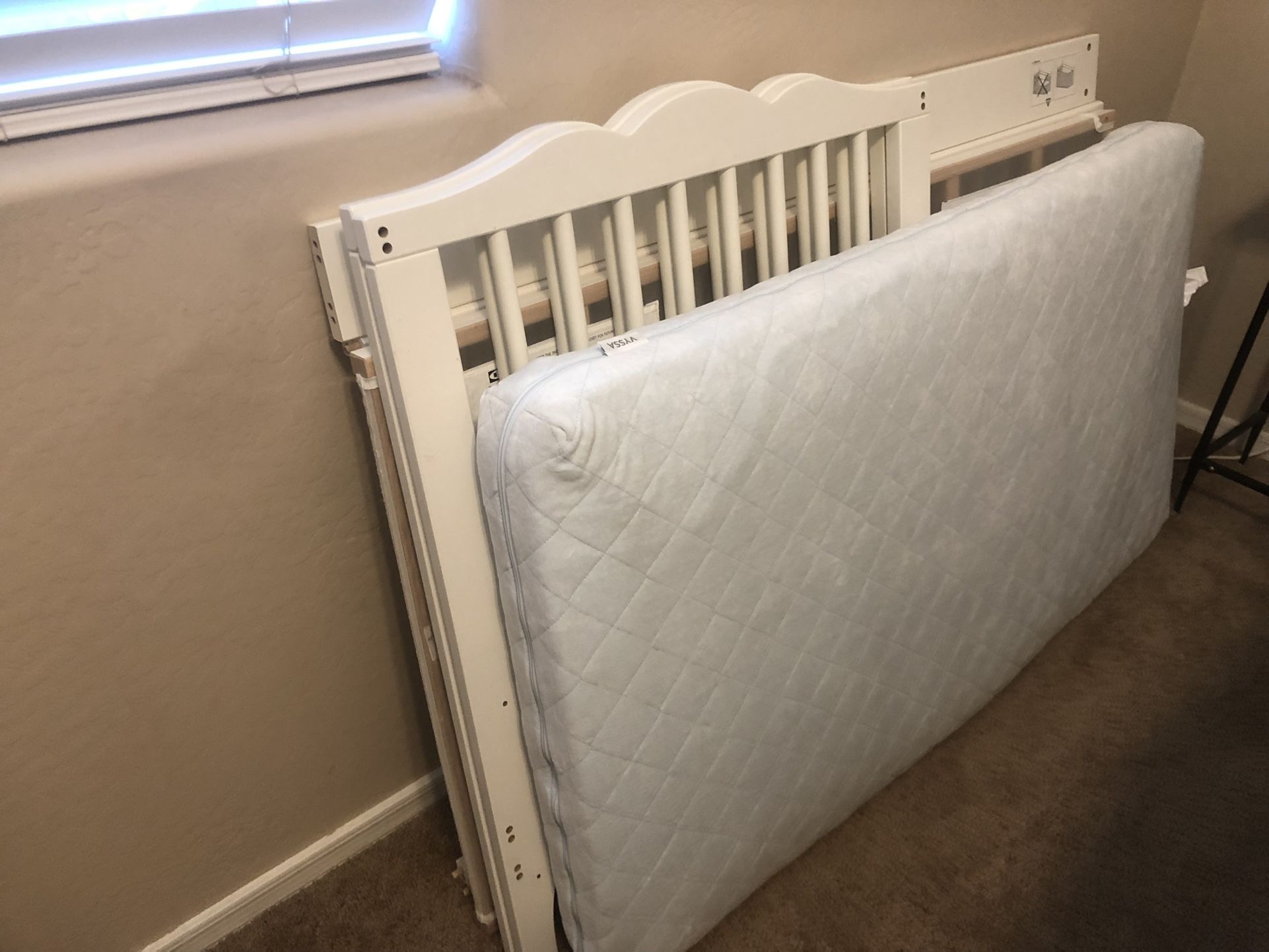 IKEA Hensvik Crib + Vyssa Mattress for Sale in Gilbert, AZ - OfferUp