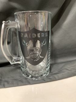 Raiders beer mug