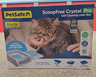 ScoopFree Crystal Pro Self Cleaning Litter Box